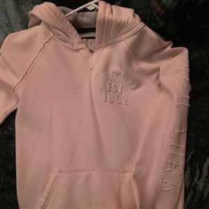 Abercrombie Light Wash Yellow/White Sweatshirt